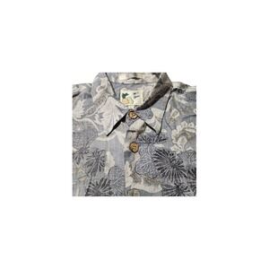 Vintage M.E. Sport Button Up Hawaiian Shirt Men's Size L Short Sleeve, CB40